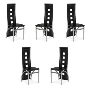 Pięć krzeseł czarnych - 7224