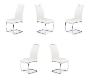 Pięć krzeseł białych - 0114