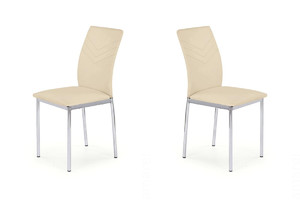Dwa krzesła beżowe - 2973