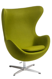 Fotel Jajo kaszmir zielony jasny 40 Premium - d2design