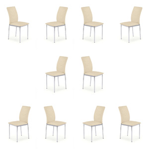 Dziesięć krzeseł beżowych - 2973