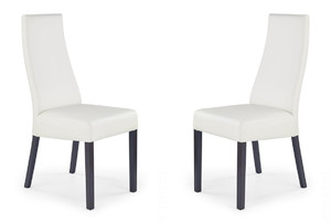 Dwa krzesła tapicerowane  wenge  - 0916