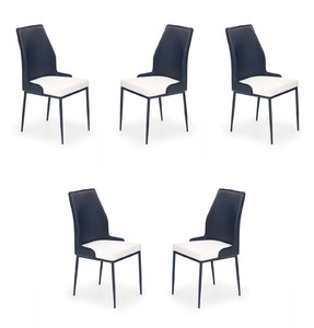 Pięć krzeseł biało-czarnych - 7589