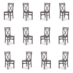 Dwanaście krzeseł ciemny orzech - 8081