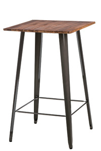 Stół Barowy Paris Wood metaliczny sosna - d2design Promocja