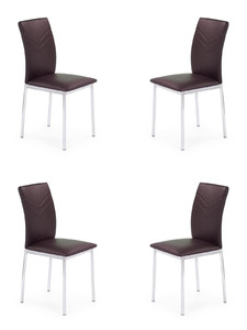 Cztery krzesła brązowe - 1180