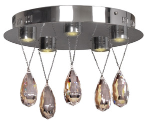 Prisma Lampa Sufitowa Plafon 5x3w Led Chrom - Candellux
