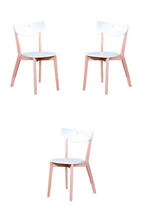 Trzy krzesła białe - 4212