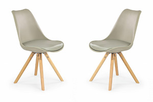 Dwa krzesła khaki - 8296