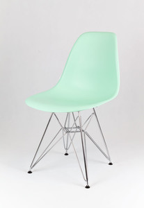 Sk Design Kr012 Pistacjowe (MIĘTOWE) Krzesło, Chromowane Nogi