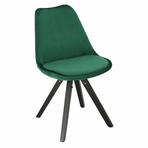 Krzesło Norden Star Square black Velvet zielone - Intesi