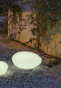 NEW GARDEN lampa ogrodowa PETRA 60 biała - LED - king home