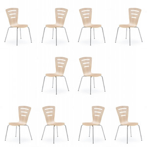 Dziesięć krzeseł dąb sonoma - 4312