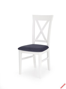BERGAMO krzesło biało-popielate  - Halmar