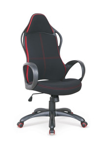 HELIX 2 fotel gabinetowy czarno-czerwony - Halmar