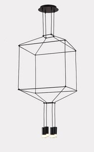 Lampa wisząca LINEA-4 czarna 45 cm Step Into Design