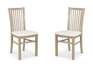Dwa krzesła tapicerowane  dąb sonoma  - 0947