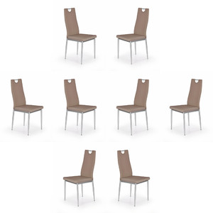 Osiem krzeseł cappucino - 2675