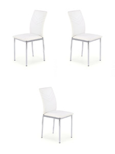 Trzy krzesła białe - 6705