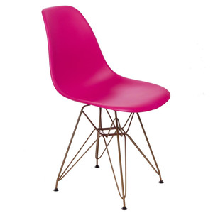 Krzesło P016 PP Gold dark pink - d2design