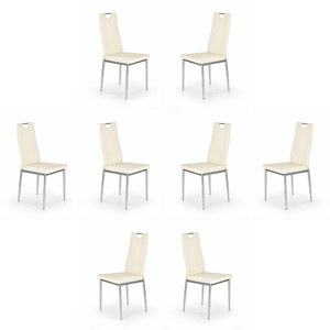 Osiem krzeseł kremowych - 1722