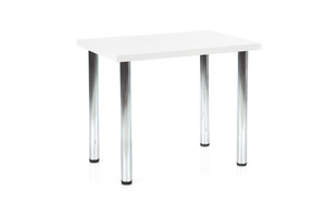 Stół MODEX 90 kolor blat - biały, nogi - chrom  - Halmar