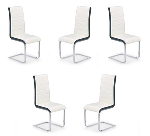 Pięć krzeseł biało-czarnych - 4541