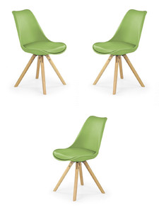 Trzy krzesła zielone - 1425