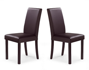 Dwa krzesła ciemny orzech / ciemny brąz - 5198
