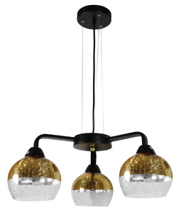 Cromina Gold Lampa Wisząca 3x60w E27 Czarny - Candellux