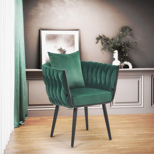 Fotel AVATAR 2 wypoczynkowy ciemny zielony/ czarny  - Halmar