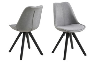 Krzesło Dima light grey/black - ACTONA