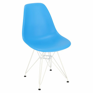 Krzesło P016 PP White niebieski - d2design