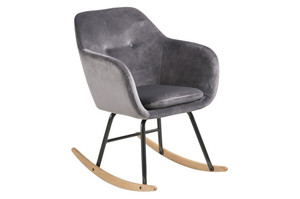 Krzesło bujane Emilia VIC dark grey - ACTONA