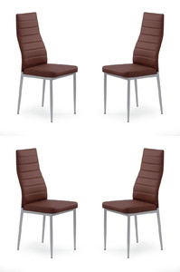 Cztery krzesła ciemno brązowe - 2021