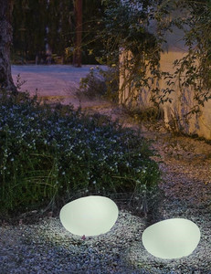 NEW GARDEN lampa ogrodowa PETRA 40 biała - LED - king home
