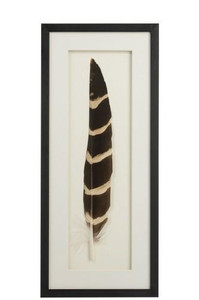 Obraz dekoracyjny Feath 1 czarny - J-LINE