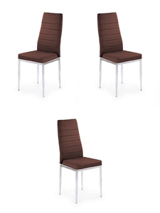 Trzy krzesła brązowe - 6902