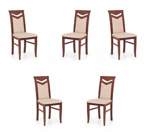 Pięć krzeseł czereśnia antyczna - 0787