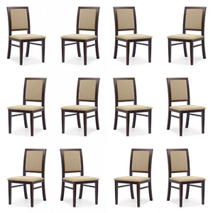 Dwanaście krzeseł ciemny orzech - 2296