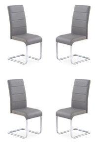 Cztery krzesła popielate - 1104