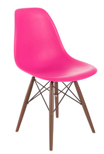 Krzesło P016W PP dark pink/dark - d2design