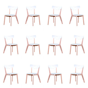 Dwanaście krzeseł białych - 4212