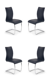Cztery krzesła czarne - 4533