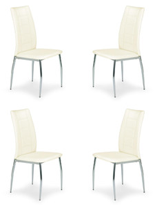 Cztery krzesła beżowe - 3420