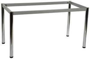 Stelaż ramowy stołu chromowany, 116x66 cm, noga okrągła - Stema