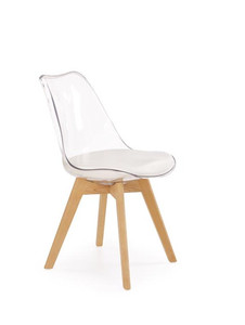 Krzesło K246 bezbarwny / buk  - Halmar