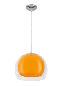 Lampa wisząca Malta pomarańcz - Lampex