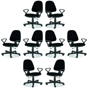 Osiem krzeseł biurowych - 6114
