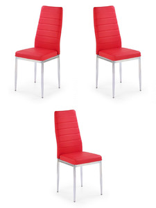 Trzy krzesła czerwone - 6919